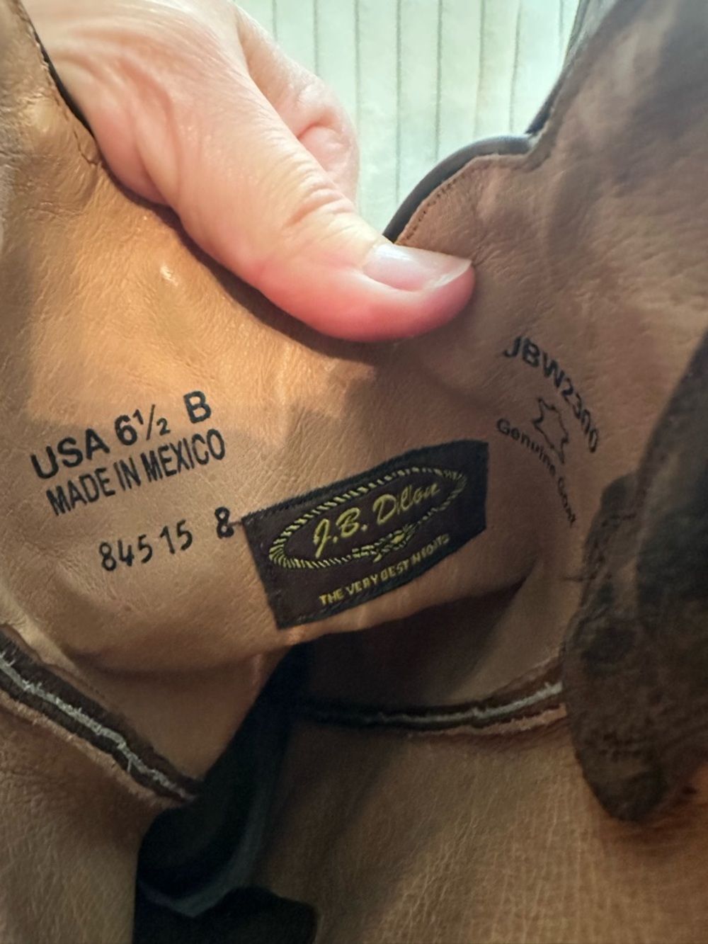 J.B. Dillon Brown Western Cowboy Boots - Picture 6 of 7
